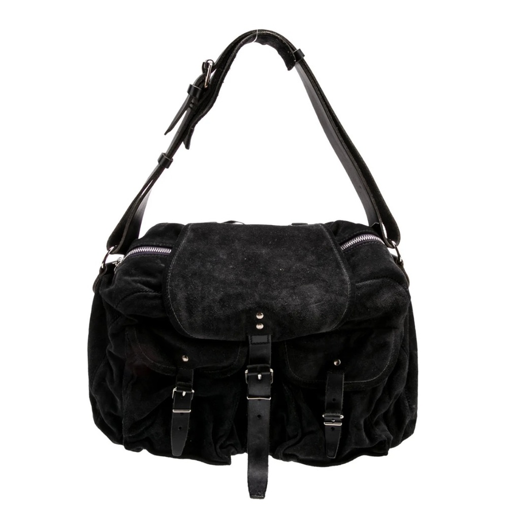 🖤Balenciaga Suede Cargo Moto Bag Black🖤